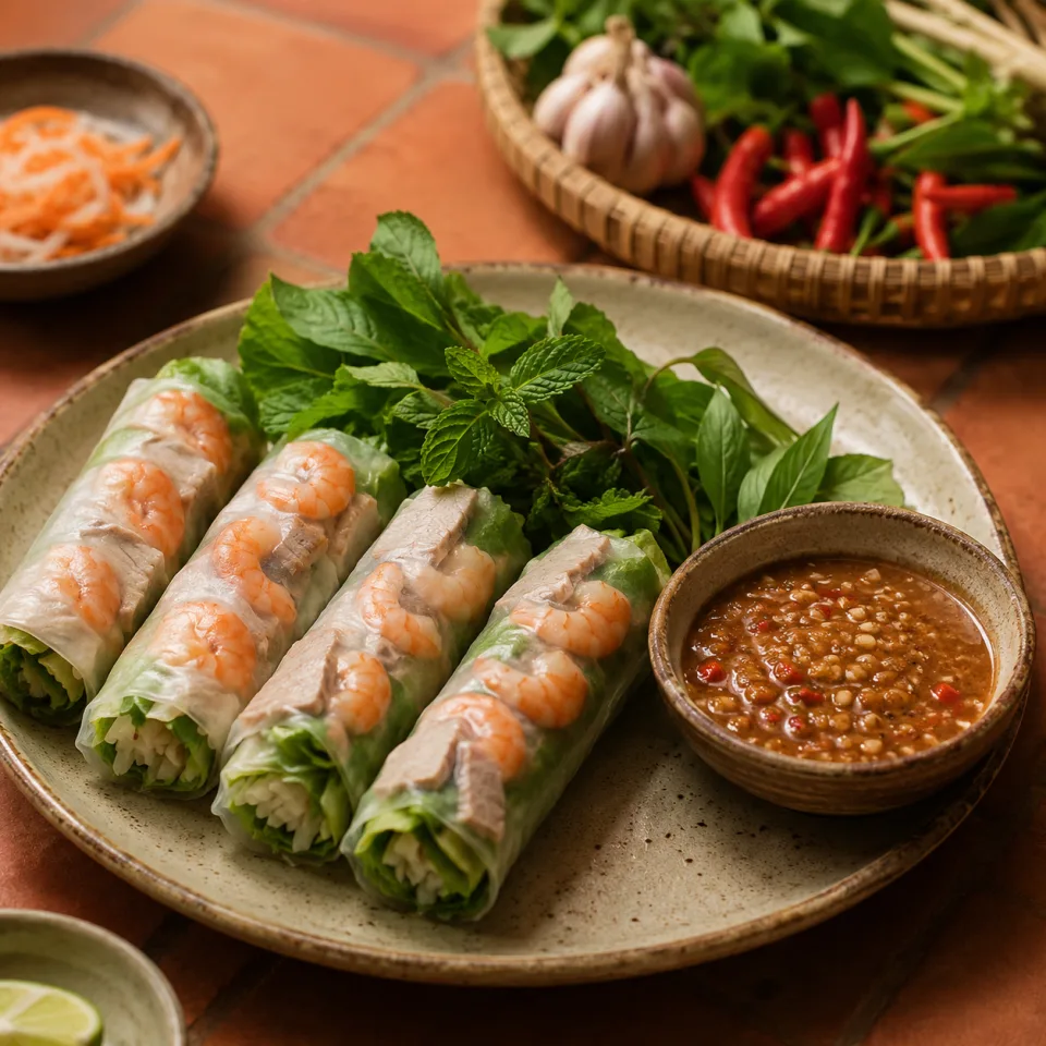Bàn ăn tại Hộ Kinh Doanh Chạm Chạm